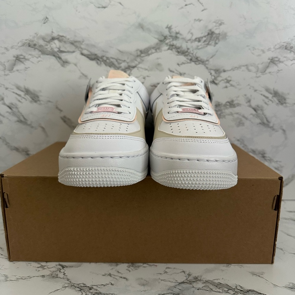 Nike Air Force 1 Shadow White Washed Coral Shoes Sneakers CI0919 Women’s Size 9 - Picture 3 of 7